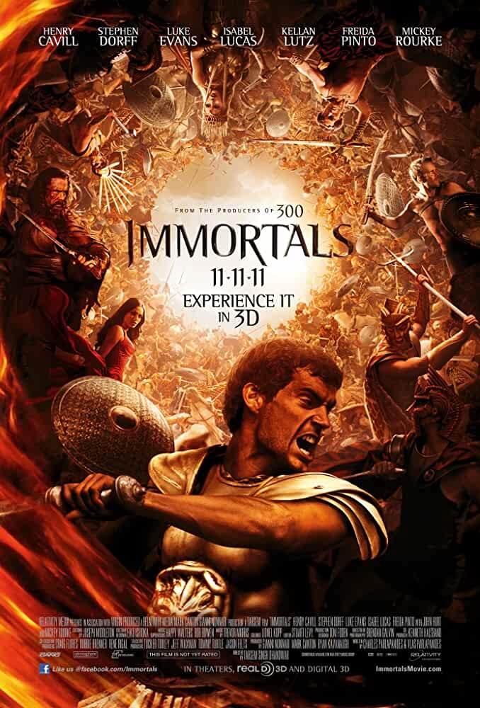 Immortals 3D Poster