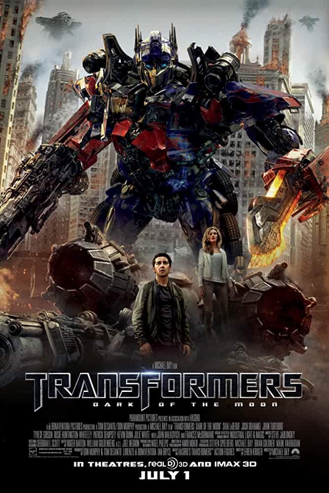 Transformers: Dark of the Moon 3D Poster